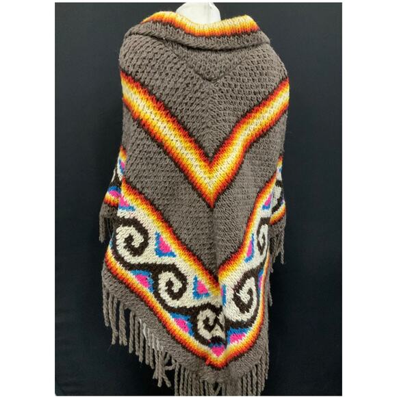 Neon Psychedelic Poncho - Picture 4 of 6